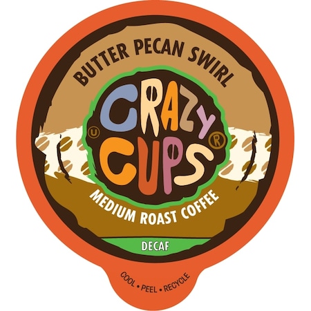 Crazy Cups Crazy Cups Flavored DDECAF Butter Pecan Swirl, 22 Ct WM-CC-D-ButterPecan-22